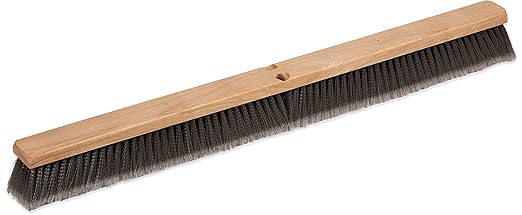 SPARTA Flo-Pac Plastic Flagged Sweep, Floor Broom for Cleaning, 36 Inches, Gray