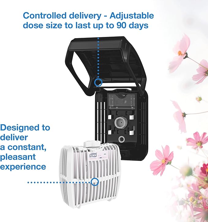 Tork Constant Air Freshener Dispenser, White A3, 6/1, 256021
