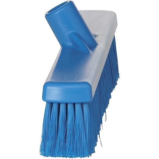 Vikan 31783 Broom,Push,Soft-Split,16.5",PP/SS,Blue