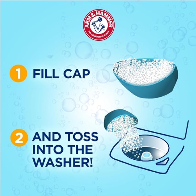 ARM & HAMMER Light In-Wash Scent-Booster, Laundry ScentBooster Crisp Cleanscent, 24 Oz (Pack of 2)