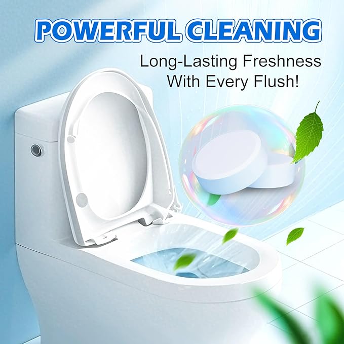 Automatic Toilet Bowl Cleaner Tablets - Fresh Scent, Long-Lasting CleaningEffectively removes stains and limescale; Releases fresh fragrance for a pleasant bathroom experience; cleaning with facility