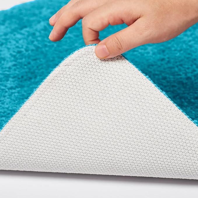 Bath Rugs Set 3 Pieces Bathroom Mat Soft Absorbent Plush Shaggy Soft Floor Non Slip Shower Bath Tub Machine Washable
