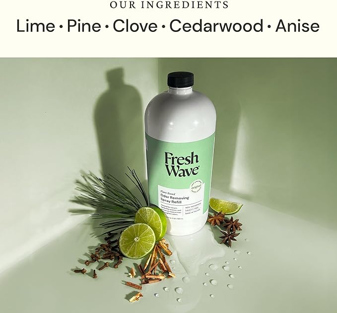 Fresh Wave Original Scent Odor Eliminator Spray & Air Freshener Refill, 32 fl. oz. (Pack of 2)