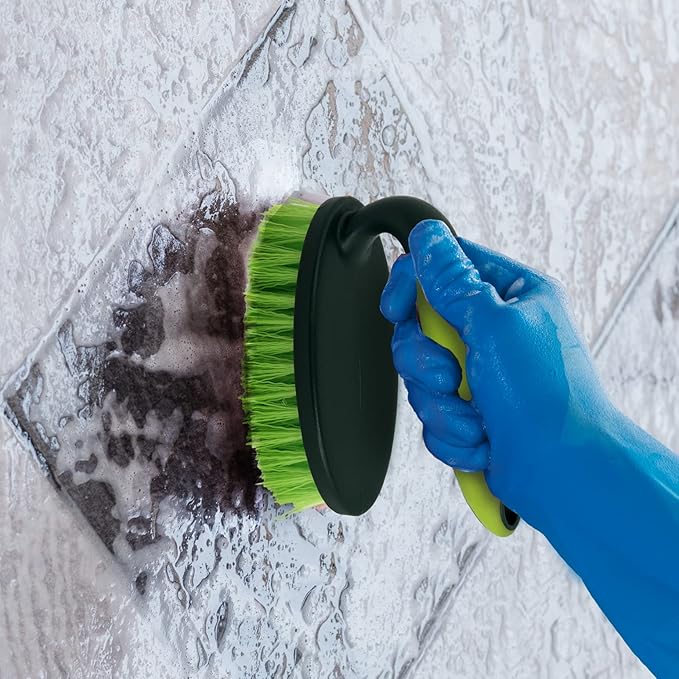 Pine-Sol Heavy Duty Scrub Brush – Comfort Grip | Iron Handle Design | All-Purpose Scrubber for Cleaning Kitchen, Bathroom, Sinks, Tubs, Floors