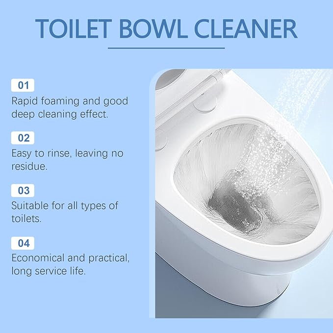 Toilet Bowl Cleaner, 150g, Easy Deodorizing Formula with Deep Cleaning Effect, 6-Pack