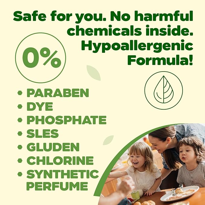 Dish Soap, Plant-Based Dishwashing Liquid, Non-Toxic, Hypoallergenic, EcoCert Certified, Vegan, Grease-Cutting, Eucalyptus & Lime Scent, 25.3 fl oz (750 ml) - 2 Pack