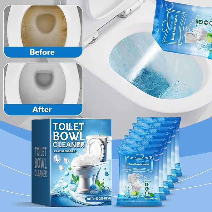 Splash Toilet Cleaner, Foaming Toilet Cleaner, 2025 New Self Activating Miracle Powder for Toilet Bowl Cleaning (1, 1Box)