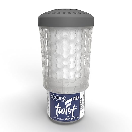 F-Matic Twist Air Freshener Refill, Mountain Breeze, Premium Fragrance, Odor Counteractant, Spill Resistant, No Batteries, Eco-Friendly, Recyclable, Lasts 60 Days, Pack of 6