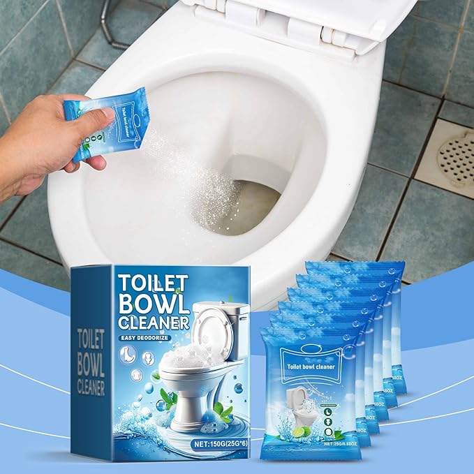 Splash Toilet Cleaner, Self Activating Miracle Powder for Toilet Bowl Cleaning, Powerful Instant Toilet Bowl Cleaner for Toilet Bowl Squatting Pans (1, 1 box)