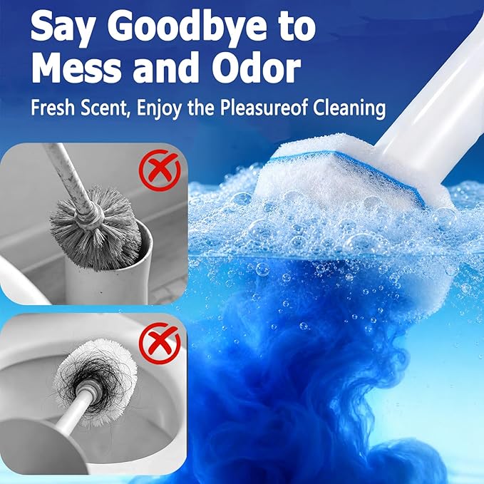 Toilet Wand Refills for Clorox 30 Count, Disposable Toilet Cleaner Refills Pads（not included brush rod）