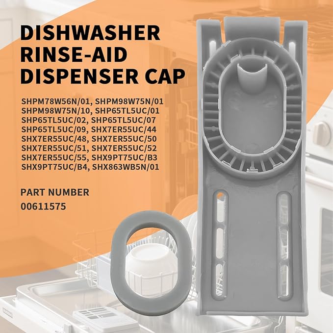00611575 Dishwasher Rinse-Aid Dispenser Cap Fit for Bosch Dishwasher Replacement Part