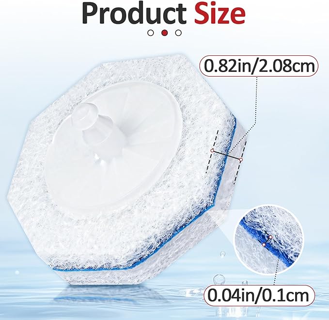 120 Pcs Toilet Wand Refills Compatible with Clorox ToiletWand System, Disposable Brush Heads with Dense Fibers, for Deep Toilet Bowl Cleaning