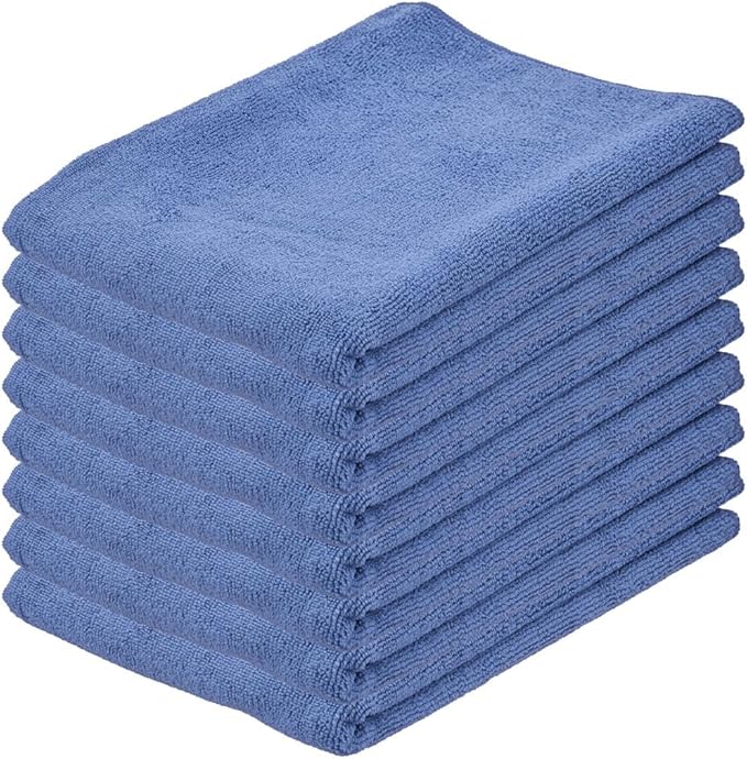 Superio Microfiber Squeegee Mopping Towel Extra Large Miracle Cloth 16"x 24" Streak Free Microfiber Floor Cloth-Rag for Cleaning House, Kitchen, Bathroom-Scratch Free-Multi Colored, 8 Pack