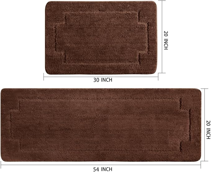 Bath Rugs Bathroom Mat Soft Absorbent Plush Shaggy Soft Floor Non Slip Shower Bath Tub Machine Washable