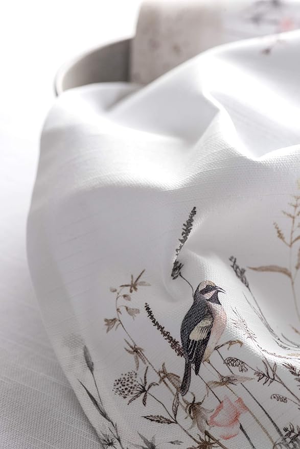 Maison d' Hermine 100% Cotton Cloth Napkins Set of 4 Everyday Reusable Square Napkins Cloth Washable Dinner Party Wedding Restaurant Hotel Kitchen Spring Summer (Meadow Florals - Brown, 20" x 20")