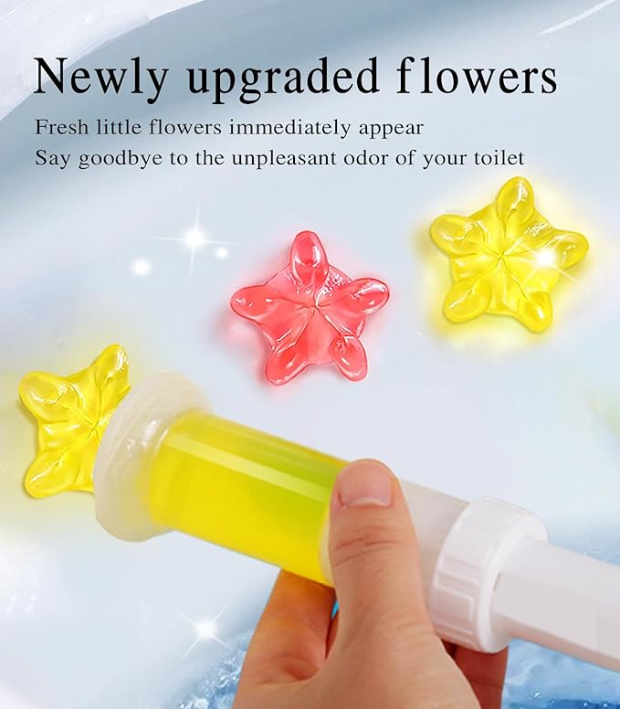 Toilet Gel, 84 Count 7 Kinds of Scent Toilet Cleaner Bowl Gel Stamp Kit Air Freshener