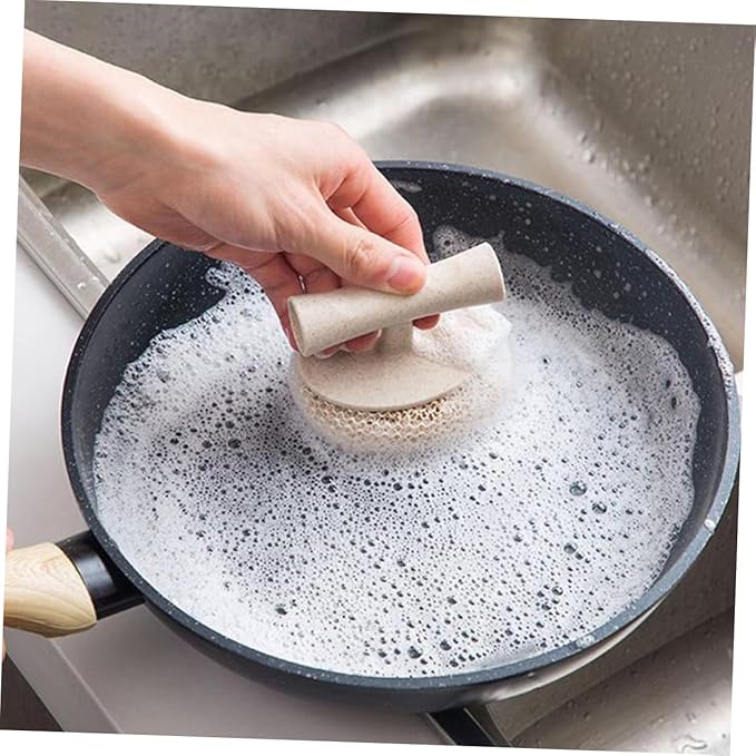 OUNONA 5Pcs Short Handle Kitchen Cleaning Brush Practical Bowl Sink Scrubber for Cleaning for Hard to Reach Areas Kitchen Supplies Dish Washing