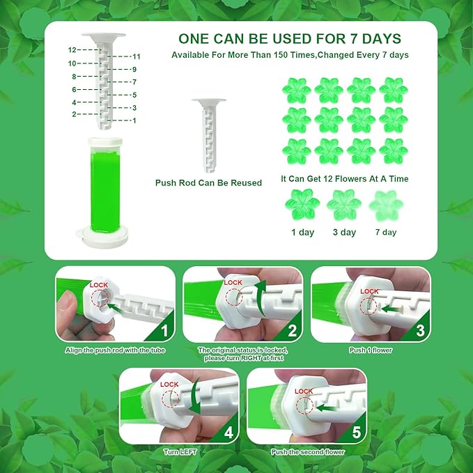 Toilet Gel, Toilet Stain Removal Cleaning Air Freshener, 96 Flowers, 8 Kinds Of Scent Toilet Bowl Cleaner【2 Boxes】