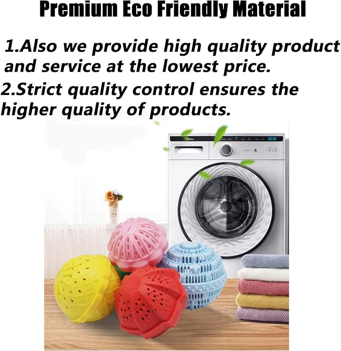 2Pcs Premium Washing Ball, Super Soft Shell Doesn't Hurt Clothes, Advanced ceramic balls, Eco-Friendly Laundry Balls,2000 Washing Cycle Laundry Balls, All Natural Detergent(Benzo Blue) …