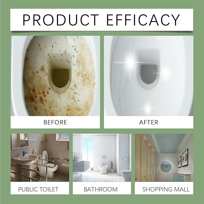 Oxalic Acid Powerful Stain Cleaner, Highly Effective Oxalic Acid Toilet Cleaner, 300ml Multi-purpose Stain Removal Cleaning Spray for Floor Countertop and Toilet (1)