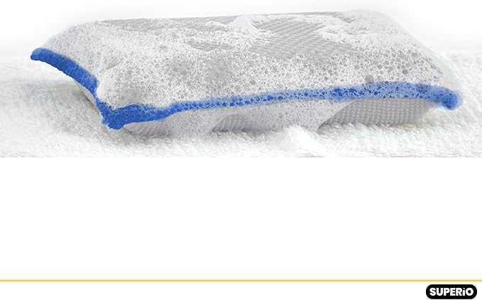 Microfiber Dish Sponge – Non-Scratch Kitchen Scrubber, Heavy-Duty Household Cleaning Tool, Multi-Purpose Cleaning Supplies, Pack of 3