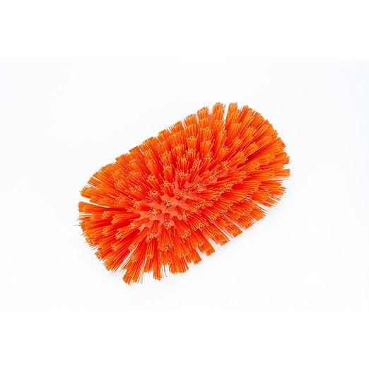 SPARTA Kettle Brush, Essential Scrubber with Flared Head for Cleaning Tanks and Kettles, 5.5" x 9.5", 1 Count, Orange