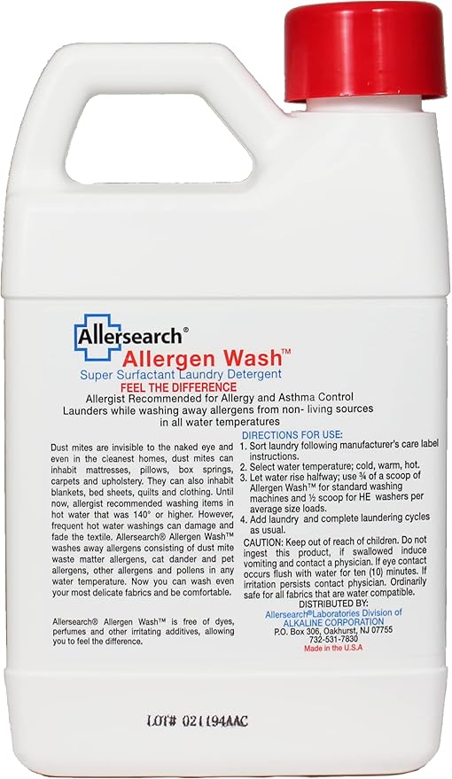 Allersearch AllergenWash 24 Oz Laundry Detergent