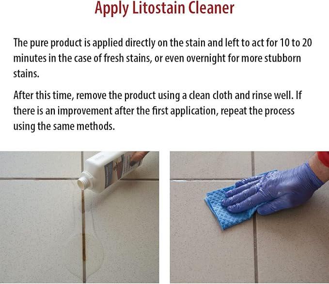 Tile Doctor Litostain Cleaner - Versatile Stain Remover for Bathroom, Shower, Toilet Bowl, and Glass Surfaces, Also Effective as All-Purpose Cleaner - 500ml