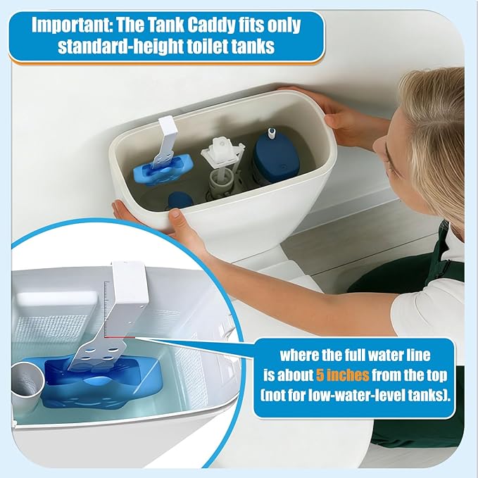 Toilet Tank Tablet Holder, Blue Star Shaped Hanging Toilets Bowl Tablet Holder for Preventing Dissolved Residue From Polluting Water Tank(2Ps)