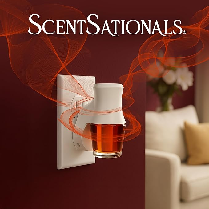 ScentSationals Warm Wishes Fragrance Oil Plug In Air Freshener Refills 3-Pack - Works with Scentsationals Wall Plugs, Long-Lasting Home Fragrance, 0.8 fl oz Each, Packaging May Vary