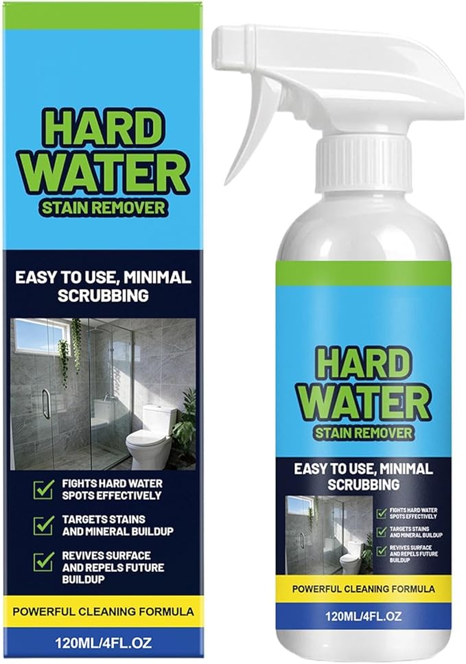 Hard Water Remover – Limescale Cleaner Spray, Glass Shower Stain Eliminator, No Rinse Formula | Long Lasting Protective Coating Solution For Bathroom Surfaces Care