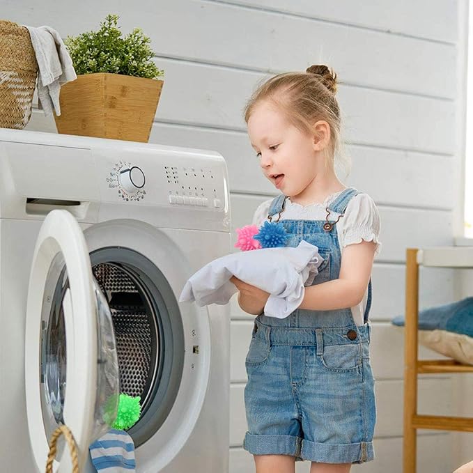 Washer Balls,Reusable Tangle-Free Eco-Friendly Laundry Scrubbing Balls,Solid Colorful Laundry Washing Balls Enhance Your Machine Cleaning Power (15 Pcs)