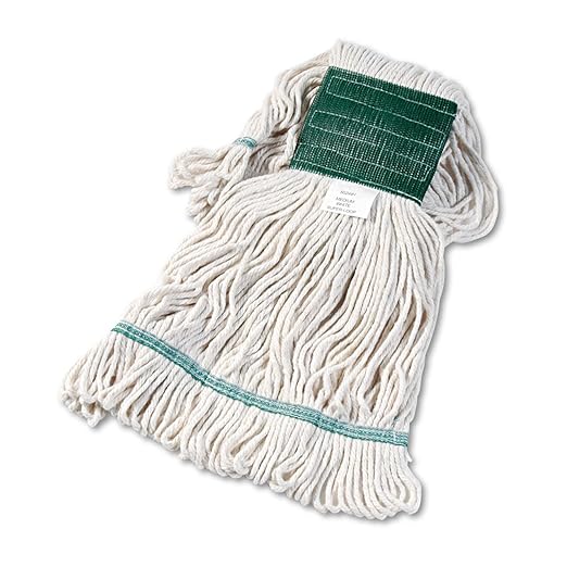 Boardwalk UNS 502WH Super Loop Wet Mop Head, Cotton/Synthetic, Medium Size, White, Cotton/Synthetic (Pack of 12)