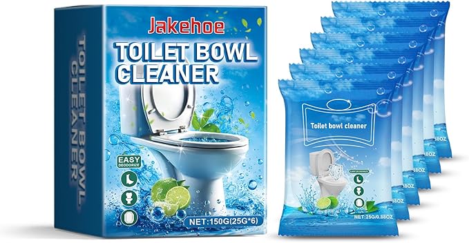 Toilet Bowl Cleaner, 150g, Easy Deodorizing Formula with Deep Cleaning Effect, 6-Pack
