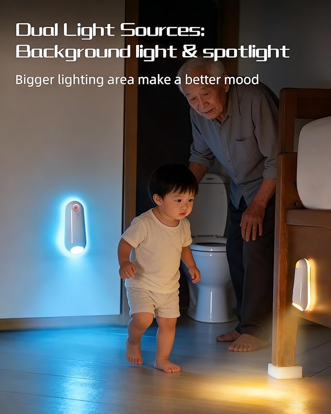 Self Cleaning UV Toilet Sanitizer and Night Light, Waterproof Deodorizing Toilet Cleaning Light, Motion-Activated, No Residue, No Odor, Reduces Bacterial Exposure and Preventing Nighttime Falls (1Pcs)