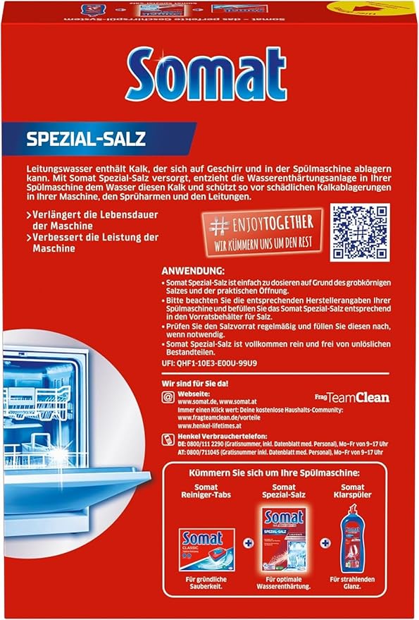 Miele : Somat Dishwasher Salt (B1640) 1.2kg/Packaging may vary