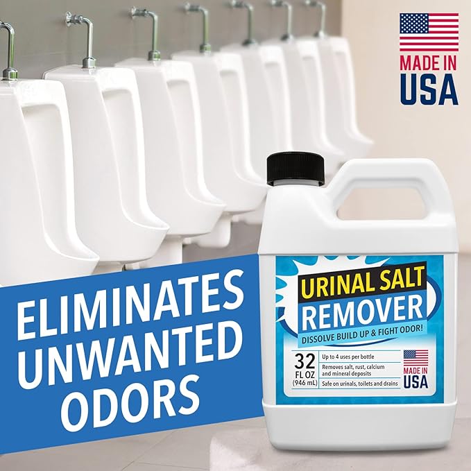 IMPRESA Urinal Cleaner & Pipe Descaler - 32 Fl Oz, Liquid, Unscented Odor Neutralization & Urine Odor Eliminator - Heavy-Duty Scale Remover & Urinal Salt Remover