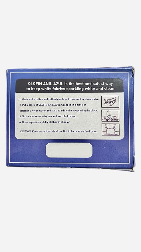 Añil azul Blue squares (5 Añil) Pack of 5 cubitos de añil azul blue cubes 5 pieces per order añil Advanced Laundry Formula