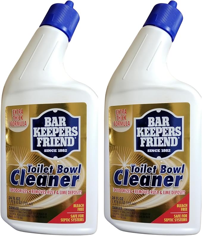 Bar Keepers Friend Toilet Bowl Cleaner 24oz Household Value Twin Pack