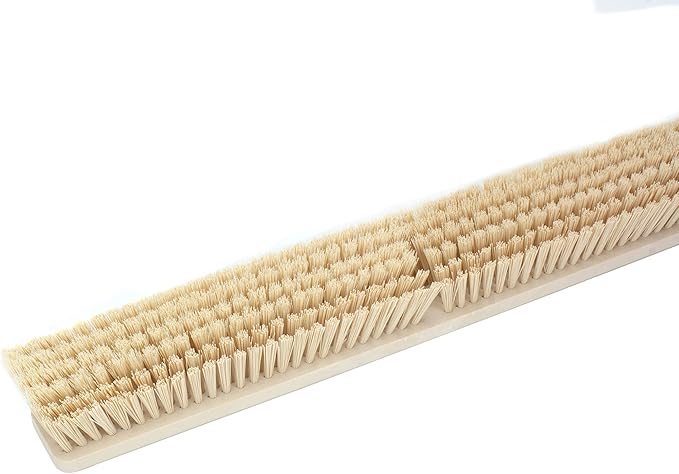 SPARTA 41891EC25 Omni Sweep Plastic Push Broom Head, Heavy Duty, Industrial Broom With Color Code System For Outdoor, Indoor, Garage, Concrete, Patio, Kitchen, Bathroom, 24 Inches, Tan
