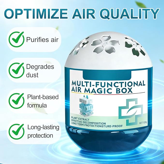 Air Magic Box,Indoor Air Purification Dust Removal Magic Box,Multi-Functional Air Magic Box,Long-Lasting Air Freshener (1 PCS)