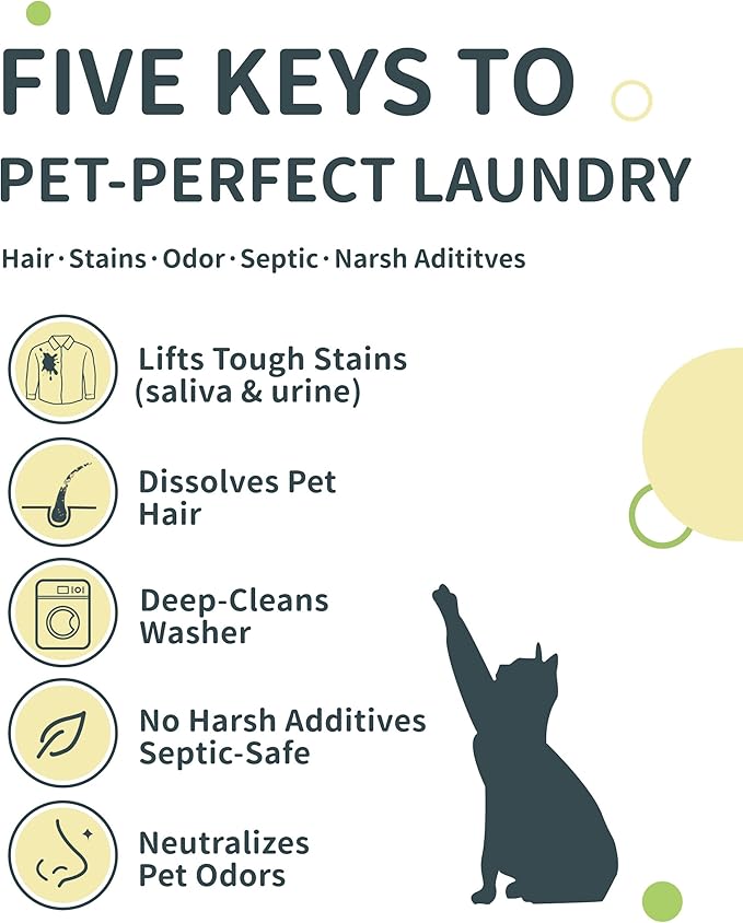 FurGone by Seedshub 2 Sachets Pet Hair Odor & Stain Remover for Laundry, 96.7% Hair Dissolution, Based Powder Detergent for Clothes, Bedding, Effective Dog & Cat Hair Remover, Septic Safe