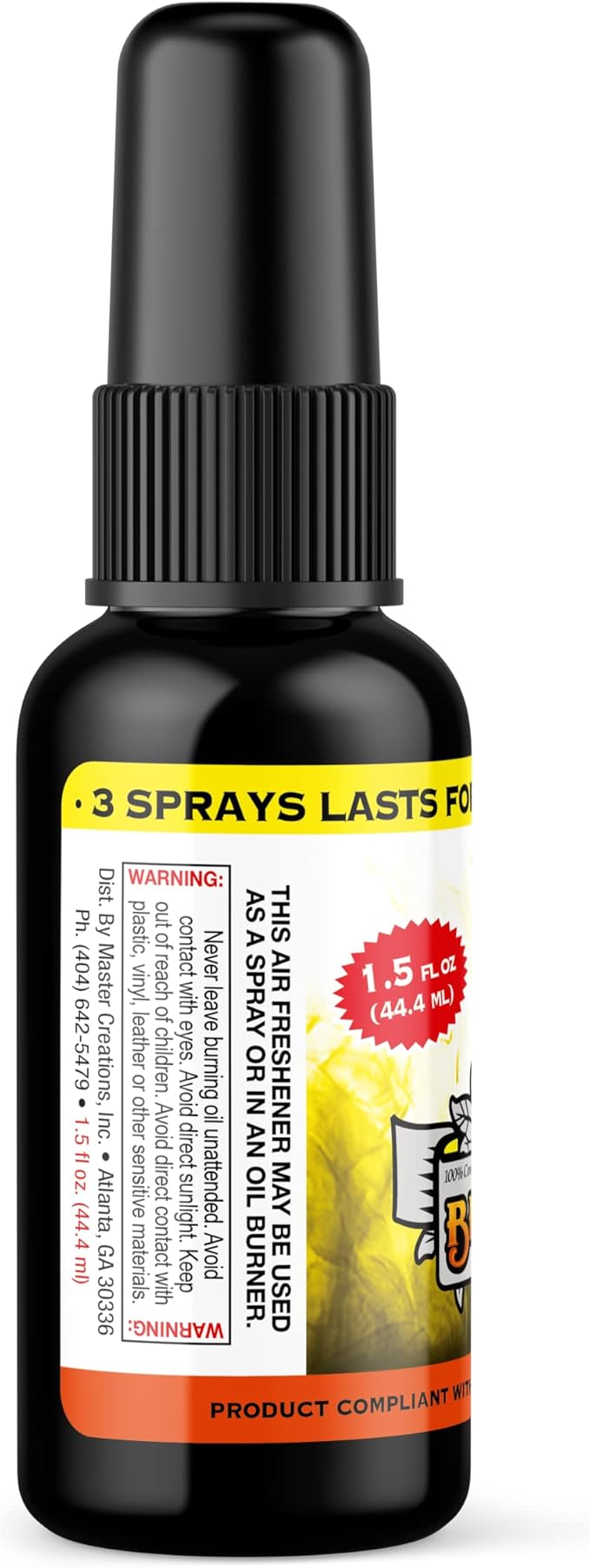 BluntPower (Pineapple, 5 Pack) Concentrated Air Freshener - Premium Oil Based Air Freshener Spray For Home and Car - Long-Lasting Bathroom Spray, Car Freshener, & Odor Eliminator Spray