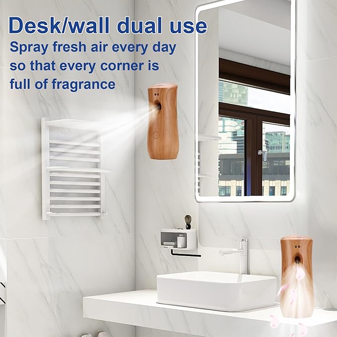 Automatic Air Freshener Spray Dispenser Free Standing or Wall Mounted Automatic Aerosol Spray Dispenser for Home, Indoor, Bathrooms, Offices, Hotels and Commercial Places (Z-03)