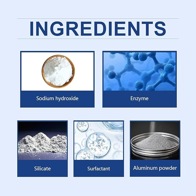 Drain Unclogging Powder for Kitchen and Bathroom - Effective Pipe Cleaner, Stain Remover & Deodorizer(1PCS)