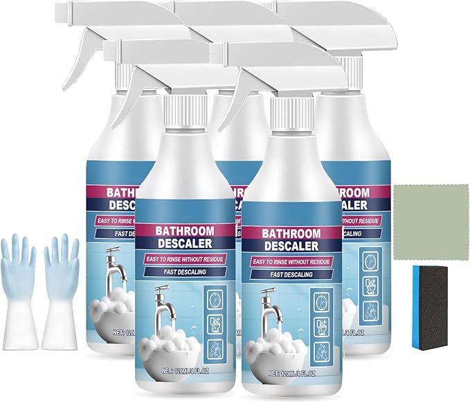 120 ml/4 fl oz Bathroom Descaler Foam Cleaner Spray - Bathroom Foam Cleaner Spray (5Pcs)