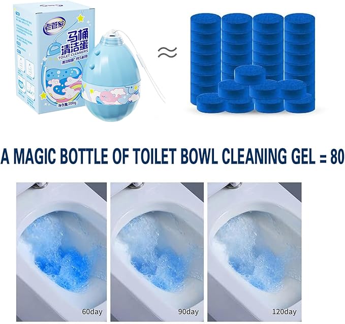 Automatic toilet bowl cleaner,10 Year Toilets Cleane,Automatic Lasting Cleaning, Fresh Scent Toilets Tank Cleaning, Easy To Use,Fresh Scent