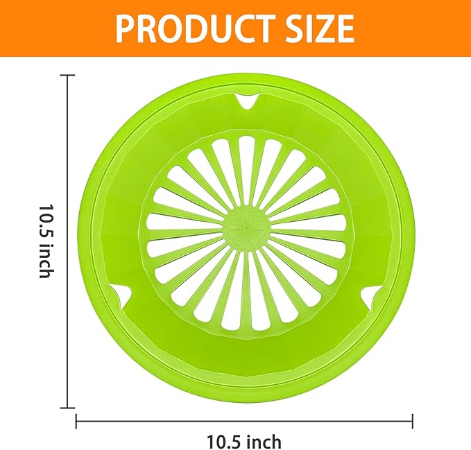 EBIGIC Paper Plate Holders 8 Packs with Snap-in Grooves 10.5 Inch Plastic Paper Plate Holders Reusable 4 Color Heavy Duty Supports for Picnic Party Dinner
