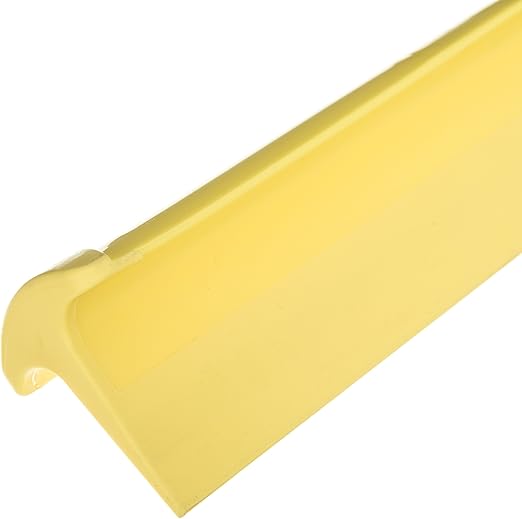 SPARTA 20" Floor Squeegee Replacement Head, Seamless Rubber with Rust-Free Plastic Frame for HACCP Compliance, Heavy-Duty Industrial Use, Thermoplastic Rubber, 19.75 Inches, Yellow (Pack of 6)