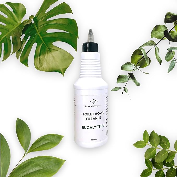 Toilet Bowl Cleaner, Plant-Based, Non-Toxic, Odor Eliminator, Handmade in USA (Unscented, 16 oz)
